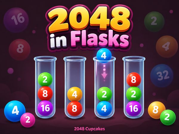 Play 2048 in Flasks